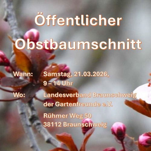 Einladung zum Öffentlichen Obstbaumschnitt